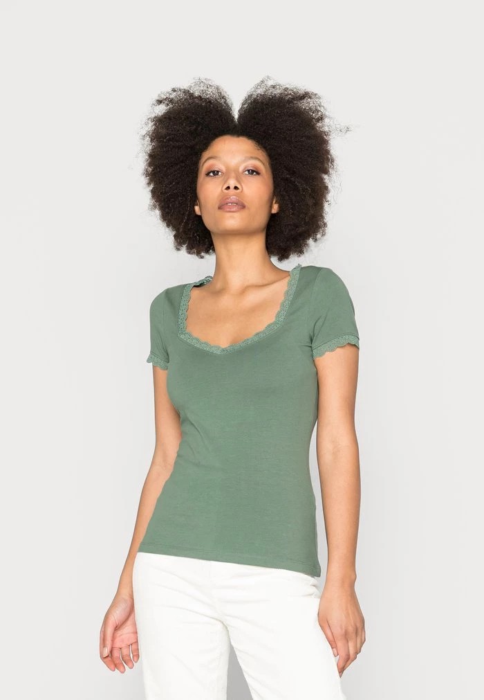 T-Shirt ANNA FIELD Anna Field Basic T-shirt Menthe Femme | HVJ-4044771